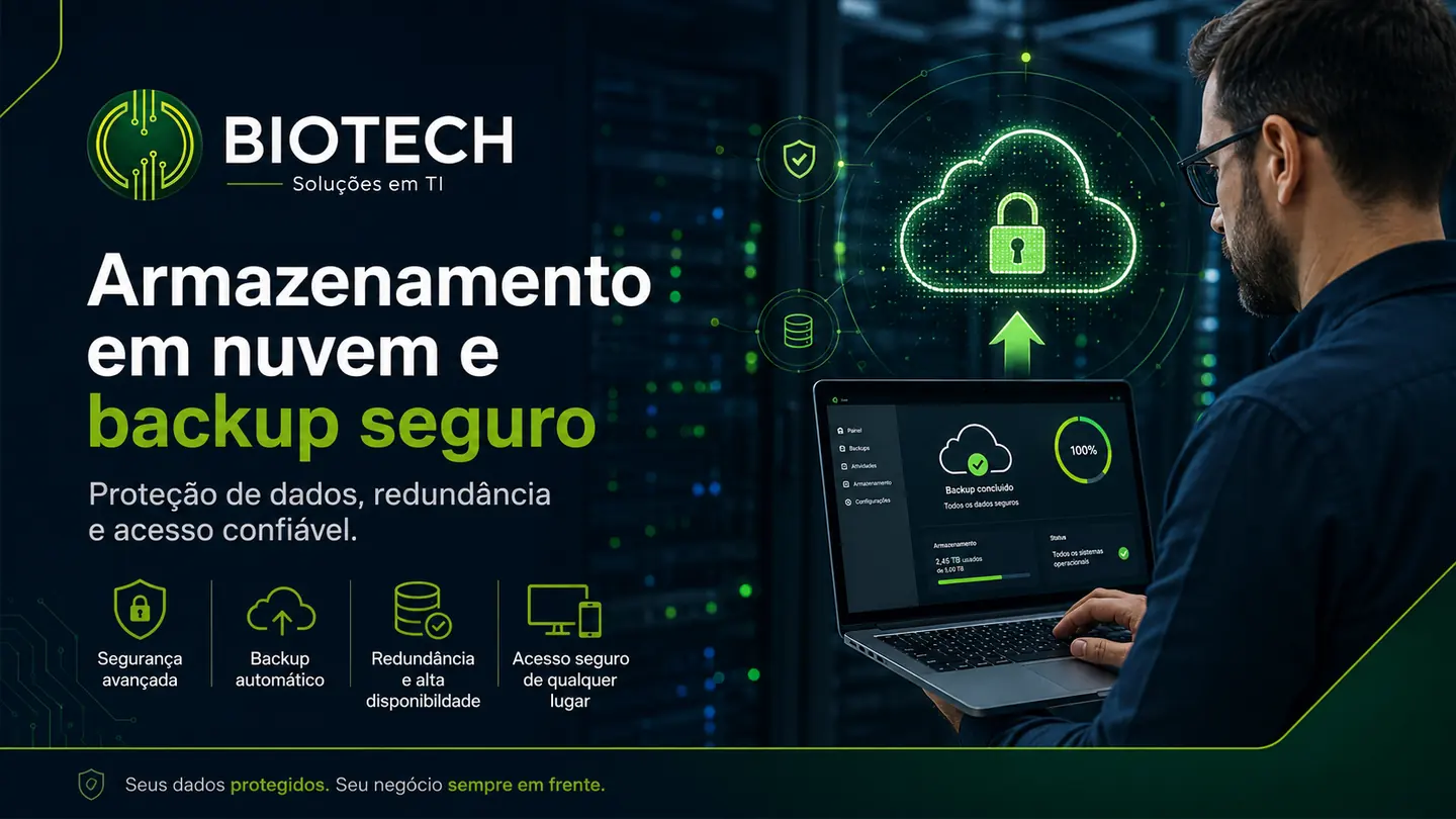 Armazenamento em nuvem e backup seguro