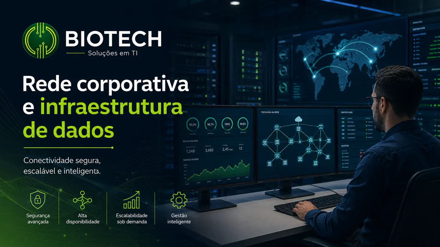Rede corporativa e infraestrutura de dados